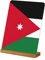 Metall-Bilderrahmen mit jordanischer Flagge, Aluminium-Bilderrahmen mit Bambussockel, 12,7 x 17,8 cm und 15,2 x 20,3 cm
