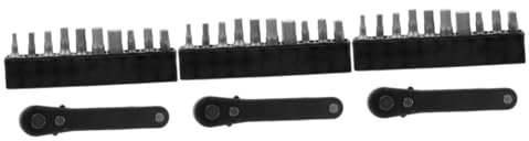 DIYEAH 3 Set Cacciavite Cacciavite Cacciavite Portatile Cacciavite Dinamometrico Chiave A Bussola Attrezzo Di Riparazione Cacciavite Multiuso Chiave A Cricchetto Cacciavite A 11 pezzi*3