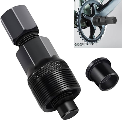 Kurbelabzieher, Kurbel Entferner, Fahrrad Kurbelabzieher, Fahrrad Lockring Tool, Kurbelgarnitur Kurbelarm Abzieher, Kompakter Kurbelscheibe Werkzeug für Fahrräder Reparatur für 16mm Schraubenschlüssel