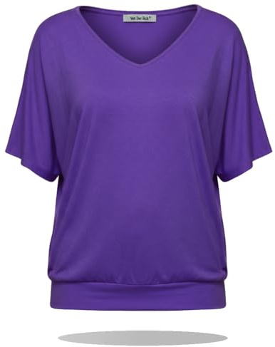 Van Der Rich ® - T-Shirt Raffinierte Einfachheit T-Shirt Einfarbig - Damen