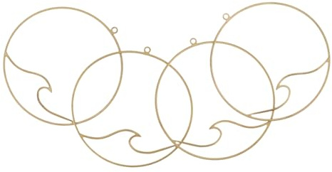 Vaguelly 4 Stück Geometrische Dreamcatcher Anhänger aus DIY Bastelzubehör Langlebige Hängende Dekoration für Kreative Projekte für Gestaltung