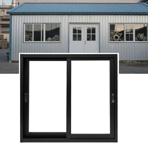 Ventanas corredizas empotradas, Ventanas de Granero con Vidrio y Pantalla, montaje empotrado ventana pequeña para Sótano, Granero, Baño, Cocina Y Loft(41x18in/103x45cm)