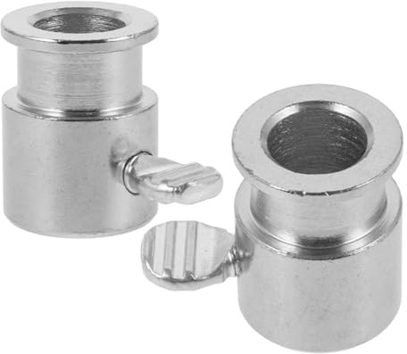 Yardenfun Accessoires pour Barbecue Rôtisserie 2 Pièces Butée de Broche en Fer Chromé Résistant à la Chaleur Fixation pour Broche de Grillade Compatible Barbecue Gaz pour Cuisson