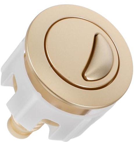 GALPADA Push Button Toilet Flush: Toilet Button Cap Golden ABS Kitchen Counter Storage Dining Table Service Workshop Bench Layout Craft Project Setup Wedding Party Display