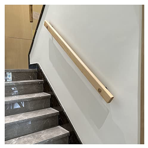 Genérico Barandilla de Escalera de Madera Antideslizante de 3 Metros para Personas Mayores y discapacitadas - Barandilla de Seguridad de Pared para el hogar, la Oficina y el Garaje - Apoyo sin Barrer