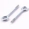 100x Zinc Plated 75mm Vine Eye Hooks