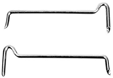 SN-TEC Vorreiber Streichdraht / Auflaufdraht für Vorreiber, verzinkt, Stahl, 2mm, 55mm, Mengenauswahl möglich, Teilenummer 292014