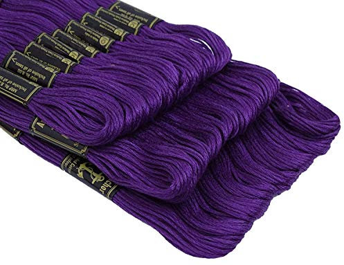 Anchor – Violett (112) – DESI HAWKER – Set aus 6-lagigem Baumwollgarn, Garnknäuel, Kreuzstich, Stickerei, Strickgarn