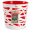 KADAX Maceta Redonda de Plástico para Flores y Plantas - Macetero Ligero y Moderno para Interiores y Balcón (13 cm, Rojo)
