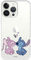 LA CASA DE LAS CARCASAS Official Lilo & Stitch iPhone 13 Pro Case - Angel & Stitch Kiss to Protect Your Phone, Flexible Silicone Case with Official Disney License