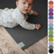 Sanosoft® Krabbelmatte Made in Germany, Öko-Tex Anti-Rutsch Krabbelunterlage 180x200cm Grau