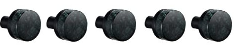 GLYYRLR Patère Murale Socle Noir Crochets Porte Manteau Laiton et Marbre Crochets Muraux Montage Mural Patère à Crochets pour Cuisine, Salle de Bain, Bureau,Vert,Punch