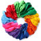 Yukiyi Set di 60 palloncini arcobaleno luminosi da 30 cm, 10 colori assortiti multicolore, palloncini per feste, palloncini in lattice per palloncini a elio, decorazioni per feste di compleanno