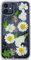 Abbery Designed for iPhone 11 Pressed Flower Case, Cute Bling Glitter Sparkle Clear with Design Soft Silicone TPU Rubber Dried Real Flowers Floral Aesthetic Case for Women Girls (White Daisy)