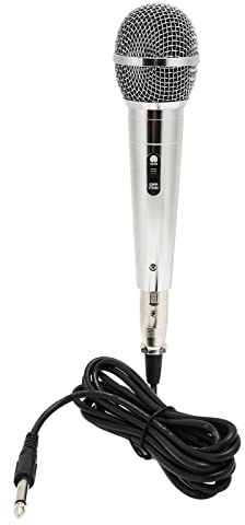 Annadue Microphone Filaire, Micro Vocal Dynamique Cardioïde avec Câble de, Microphone Dynamique Karaoké Professionnel, Micro Vocal Portable pour Ampli, Haut-Parleur, Mixeurs,