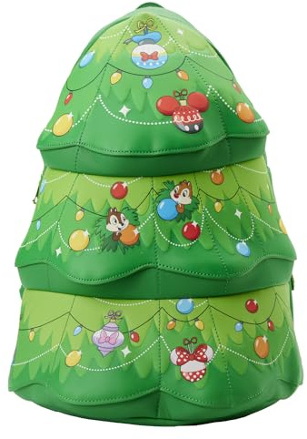 Loungefly Disney Chip n Dale Tree Ornament Figural Double Strap Shoulder Bag, Multicolored