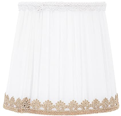 FRCOLOR 1stk Lampenschirm Aus Stoff Hängelampe Lampenschirm Nachttisch Für Stehlampen Kronleuchter Kleiner e E27 Weiß Gehäusedeckel Blase