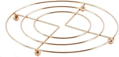 PEBBLE HUG 1x Stainless Steel Chrome Trivet, Sturdy Construction, Easy To Clean, Ideal For Protecting Surfaces From Hot Pots, Pans, And Dishes, Sleek And Stylish Design