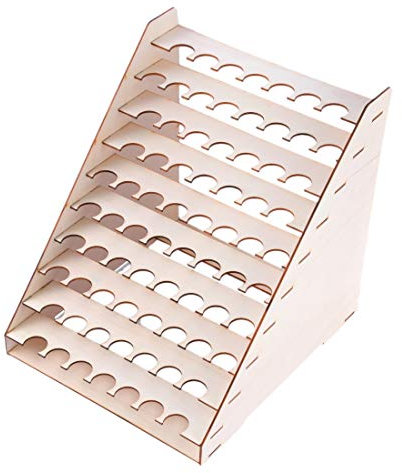 ZIUTPDAX Organizador de madera para tatuajes, botellas, expositores, brochas, soporte epoxi, microblading, herramienta modelo #1