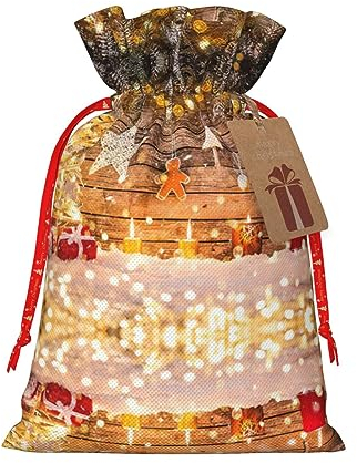 Weihnachtsbäume Kerzen Druck Weihnachten Party Neujahr Süßigkeiten Hochzeit Valentinstag Gefälligkeiten Urlaub Xmas Geschenktüte