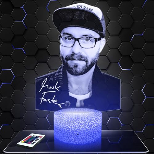 Lampephoto.fr Nachttischlampe M.Forster deko Deutsch. Geschenkidee Mann Frau objekt M.Forster Nachtlicht Erwachsene deko Zimmer.