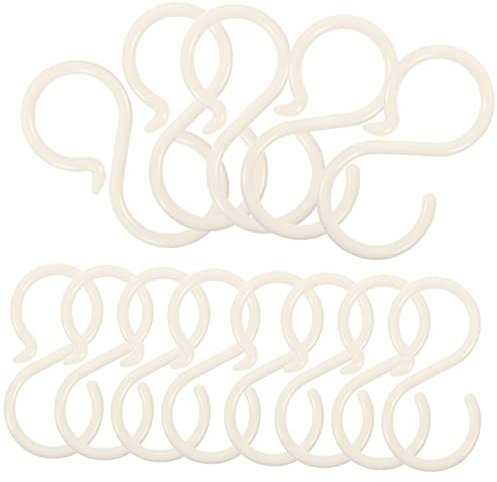 40 Stück S-Haken zum Aufhängen von Haarschleifen und Haargummis. Kein Stanzen erforderlich zum Ordnen von Stirnbändern Accessoires und mehr