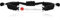 Uloveido Unisex Schwarz graviert Blutverdinner Medical Identity Armband Y3944