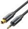 VENTION Optisches Audiokabel Mini-TOSLINK auf TOSLINK SPDIF IN/OUT, Nylon digitales Glasfaserkabel, für Lautsprecher, Soundbar, Stereoanlage/Verstärker, Smart Box