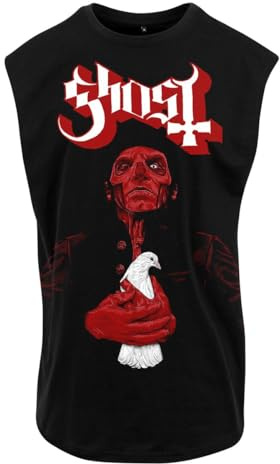 Ghost Dove Red Logo Männer Tank-Top schwarz XL 100% Baumwolle Band-Merch, Bands