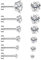 JEXOWIQ titan ohrringe damen - 6 Paar G23 Titan Flache Rückseite Ohrstecker für Frauen Männer Titan Runde AB Knorpel Ohrstecker Hypoallergene Schraube Zurück Ohr Piercing Set 20G 3, 4, 5, 6, 7,8 mm