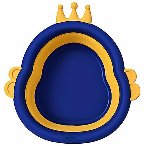 ULDIGI Faltbares Babywaschbecken Aus Pp-material Cartoon-design Gesichtsbadewanne Für Junge Mädchen Anti-rutsch-boden Sicher Und Zuverlässig
