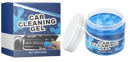 Auto Reinigungsgel Wiederverwendbar Tastatur Reinigungsgel Cleaning Gel Schleim Reiniger Auto Innenraum Reinigungsschleim Universeller Staubreiniger für Laptop, Drucker, Kameras, Fernbedienung (Blau)