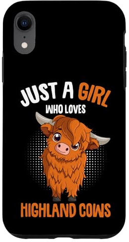 Just A Girl Who Loves Highland Cows Kids Case for iPhone XR