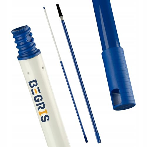 BEGRIS® Maler Teleskopstange, Teleskopstiel 1,17-2M, Verlängerung für alle Schäfte, leichte und robuste Stange für Wandmalen und Hausarbeiten
