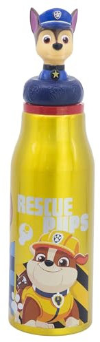 Stor BOTELLA ALUMINIO CON FIGURITA 3D 690 ML PAW PATROL BOY RESCUE PUPS