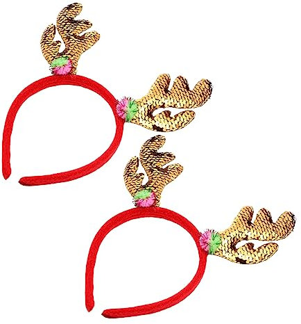 Ipetboom 2stücke Weihnachts Geweih Haarreif Weihnachts Rentier Geweih Stirnband