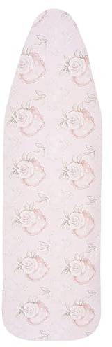 Pottwal Neu Premium Bügelbrettbezug für Schnelles und Einfaches Bügeln, für Dampfbügeleisen, Rosa Herz, 30-35cm x 108-115cm (Größe M)