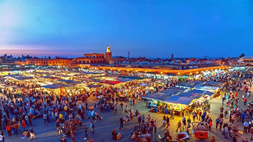 Leuchtturm von Marrakesch, Puzzle 1000 Teile für Erwachsene und Kinder, 26 x 38 cm