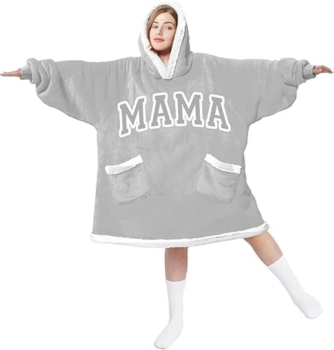 Mum Gifts, Mum Birthday Gifts from Daughter Son, Wearable Blanket Hoodie for Mummy Mother Stepmum - Presents for Mum's Mothers Day, Birthday, Christmas