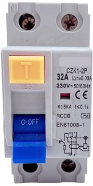 Disjoncteurs différentiels 30 mA type B/AC/A 40 A, 63 A, 100 A, 125 A, 130 A, 30 mA, 2 pôles, type AC(A Class EM Type,2P130A30MA)