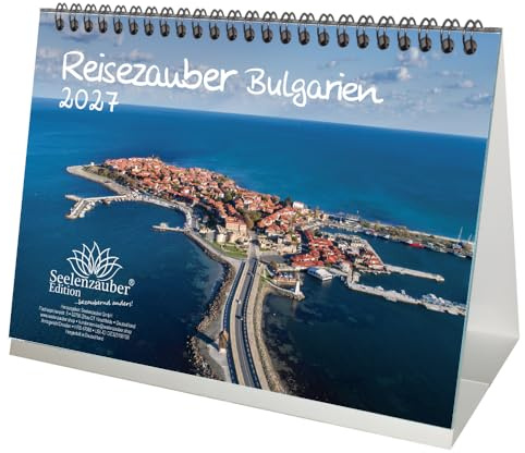 Reisezauber Bulgarien DIN A5 Tischkalender für 2027 Sofia Meer Reise Strand Urlaub - Seelenzauber