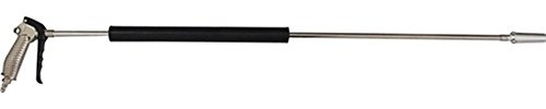 Turboausblaspistole HF PRO Kombi lang | Druckluftpistole mit 2 verschiedenen Aufsätzen und SK Nippel | Material: Aluminium | Industrieausführung
