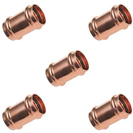 IBP Bänninger - Raccord Cuivre à sertir - Lot de 5 raccords cuivre à sertir Manchons Femelle Ø14