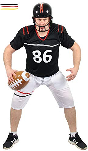 Quarterback Kostüm für Herren American Football Spieler Sportler Fasching Karneval Motto Party Größe M