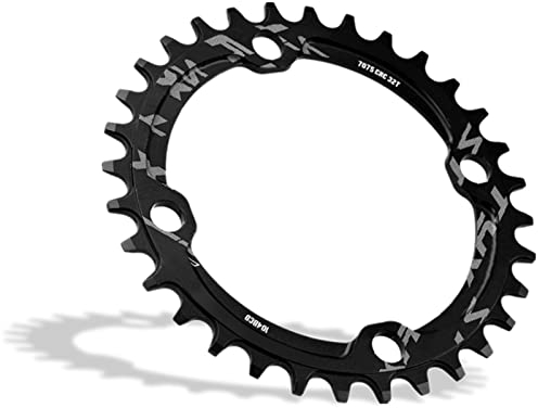 Fahrrad Kettenblatt, 32/34/36 / 38T BCD 104 Mountainbike Single Speed Kettenblatt Geeignet für die Meisten Fahrrad Rennrad Mountainbike (34T-Schwarz)