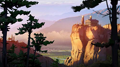 TWYYDP Puzzel Für Erwachsene 1000 Teile Burg Auf Der Klippe Wohnkultur Gemälde, Plakate