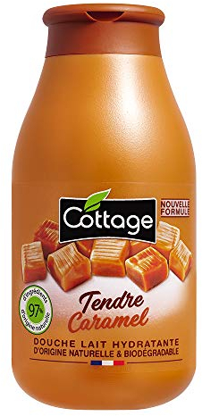 Cottage Douche Feuchtigkeitsspendende Milch Zendre Caramel 97% Inhaltsstoffe natürlicher Ursprungs, 250 ml