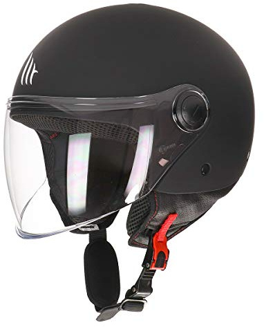 MT HELMETS Unisex – Erwachsene 110500036 Motorradhelm, Mattschwarz, L