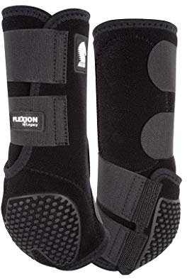 Classic Equine Flexion by Legacy Stützstiefel, hinten, Größe S, Schwarz