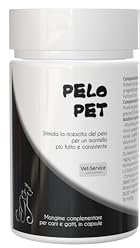 Pelo-Pet, conf. 50 cps - Mangime complem. (Integratore) per cani - Per stimolare la ricrescita del pelo ed ottenere un mantello più folto, con biotina ad altissima concentrazione, metionina e zinco